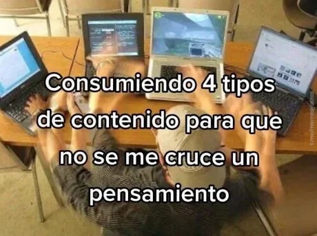 Miedo a pensar - meme