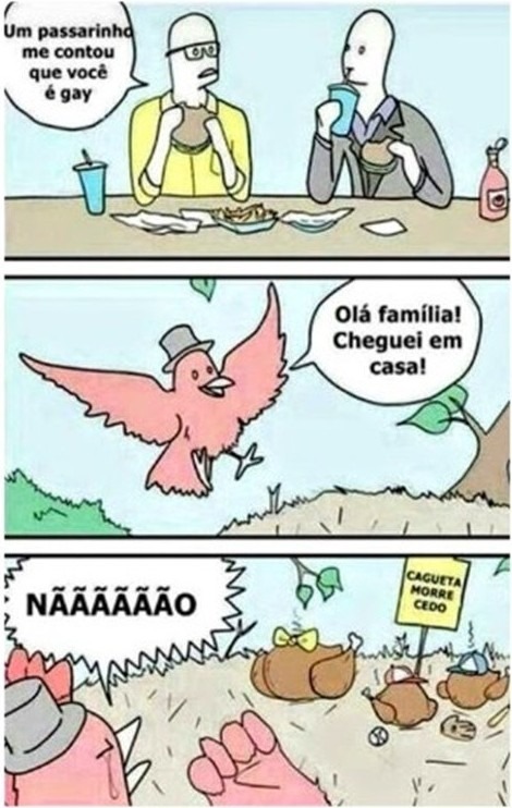 X9 morre cedo - meme