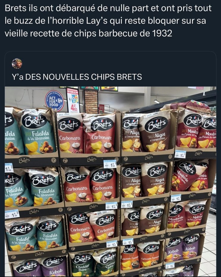 Brets a drop les chips les plus chelou de l'année - meme