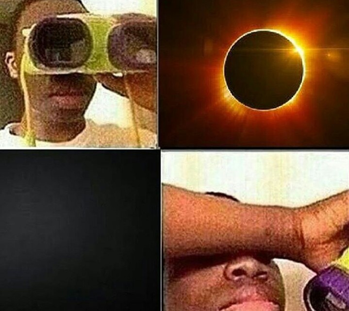 El eclipse no se vio donde vivo pero no hubo clases - meme