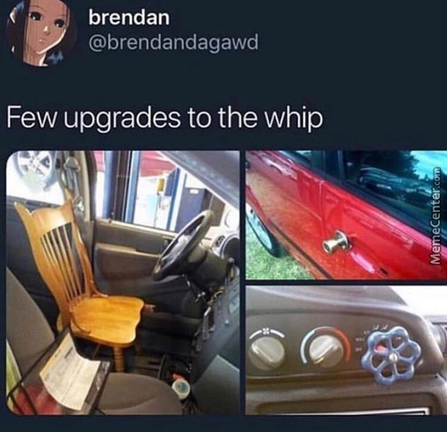 Fewer upgrades to whips - meme