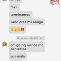 El comentario perdió a su amiga :v