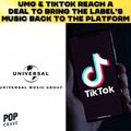 Universal Music Group artists to return to TikTok