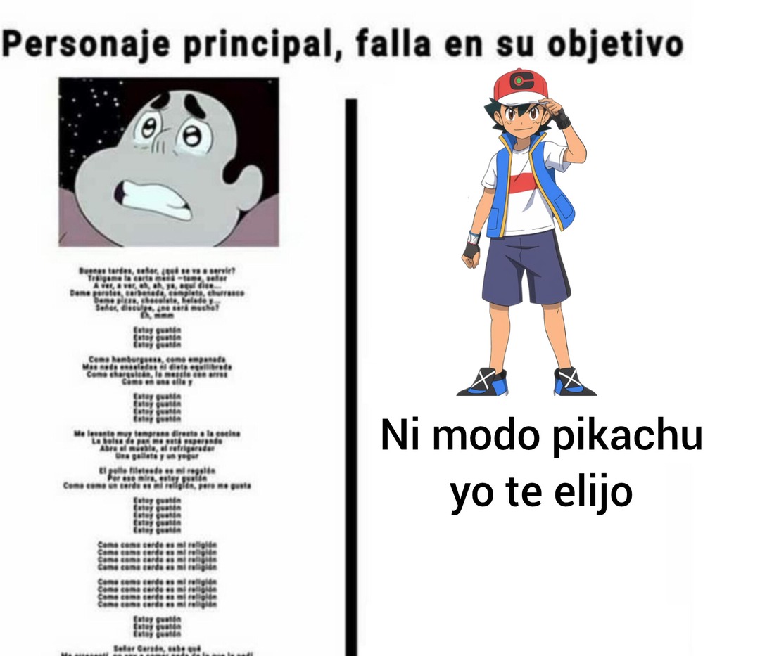Gordo mamon vs ash chadtchum - meme