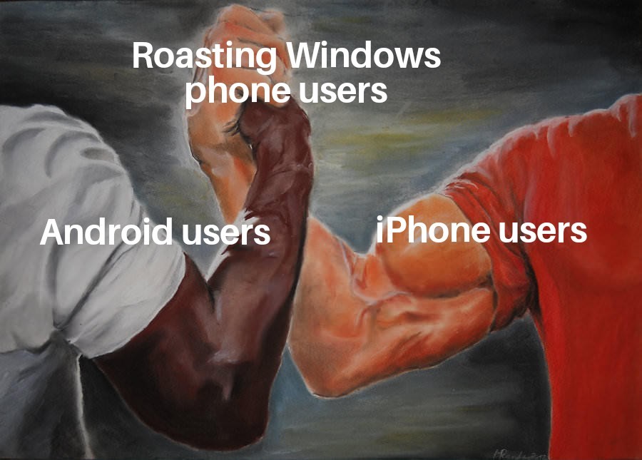 Fuck windows users - meme
