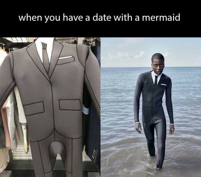 Mermaid date - meme