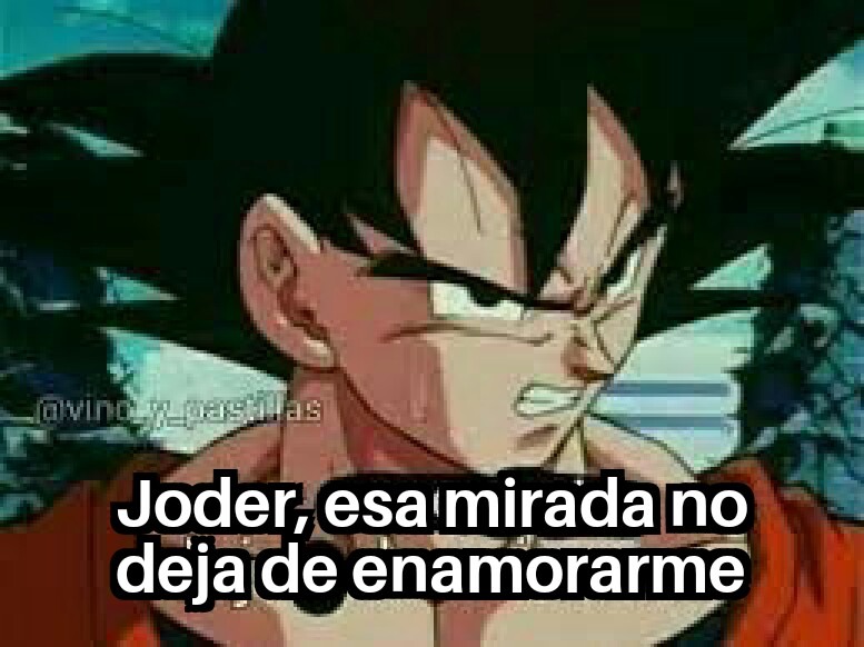 Cuando Goku se enamora - meme