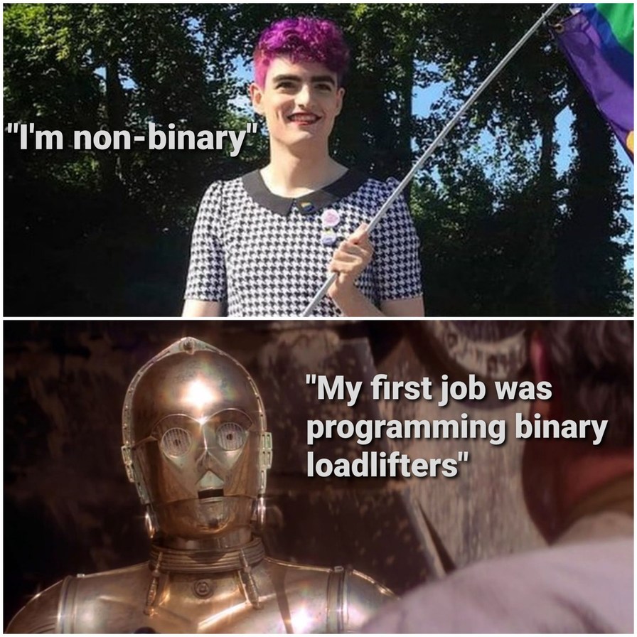 Non binary - meme