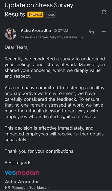be careful with work surveys - meme
