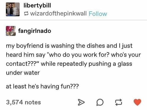 Men washing the dishes - meme