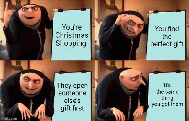 Christmas shopping - meme