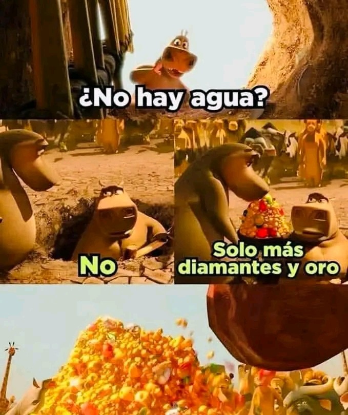 El título fue comprado con diamantes y oro - meme