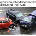 When your controller disconnects while playing Grand Theft Auto