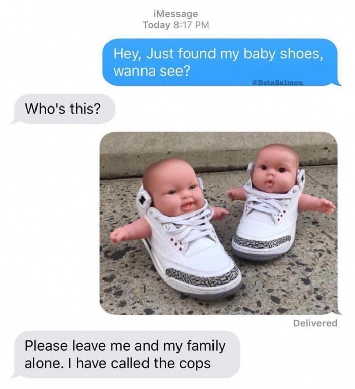 Baby shoes - meme