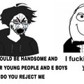 Reject femboy and e-boy turn back to rage comic