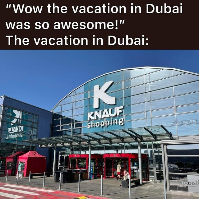 Dubai vacation - meme