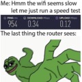 When the internet is running slow