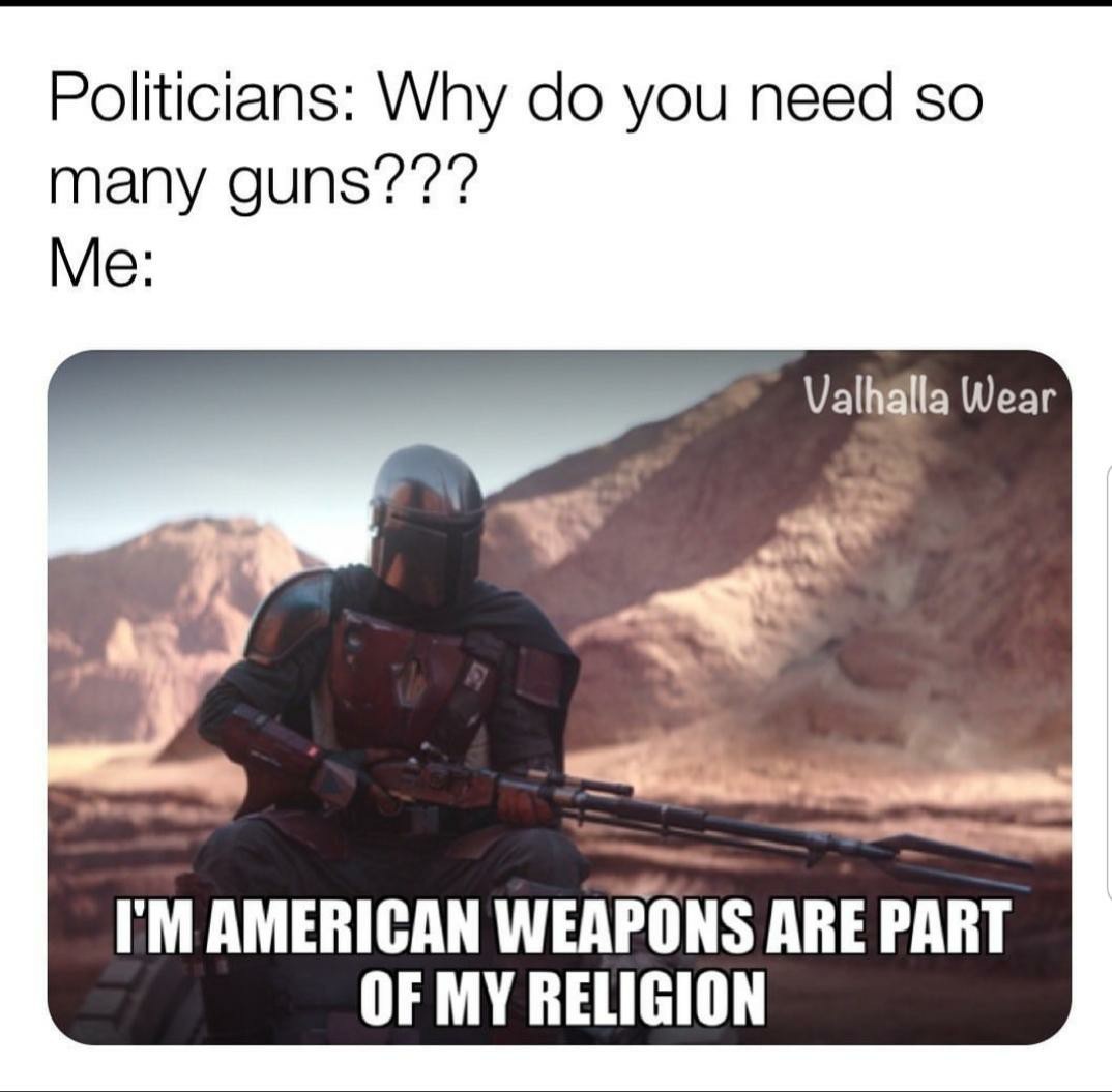 Ah yes the church of gun - meme