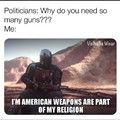 Ah yes the church of gun
