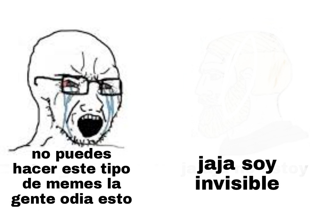 soy invisible - meme