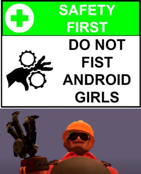 by the power of Both God and Science, i WILL fist android girls - meme