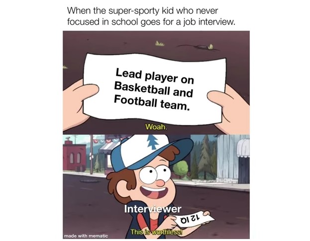 The sporty kid - meme