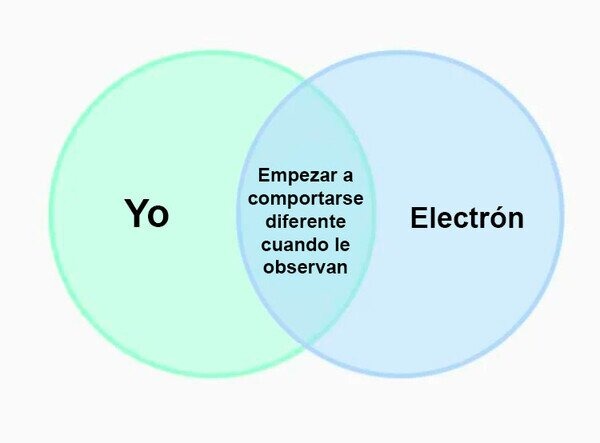 son como electrones - meme