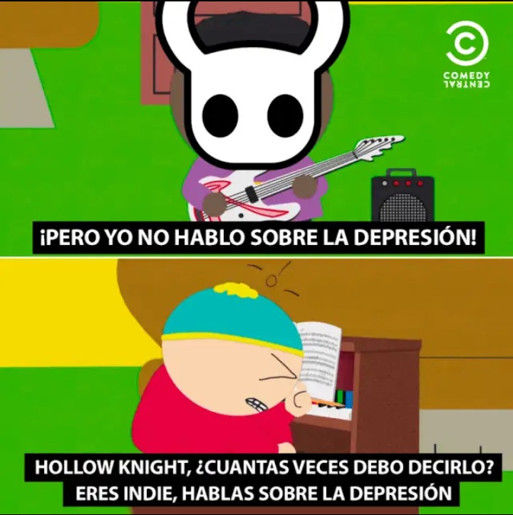 De dónde sacan que hollow knight es depresivo? - meme