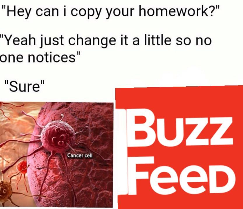 Buzzfeed is cancer - meme