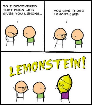 When life gives you lemons - meme