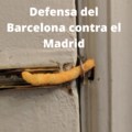 Así defiende el Barcelona al Real madrid