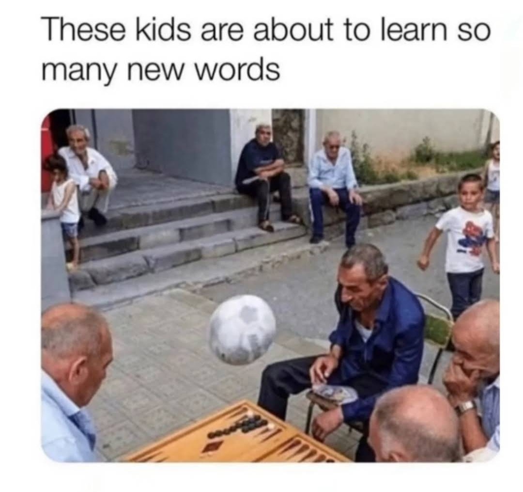 Kids learn new words - meme