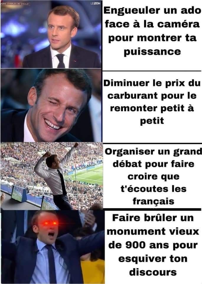Macron est dangereux  - meme