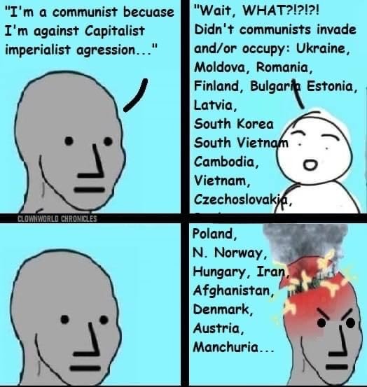 commies are idiots - meme