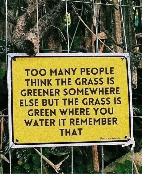 Grass for thought - meme
