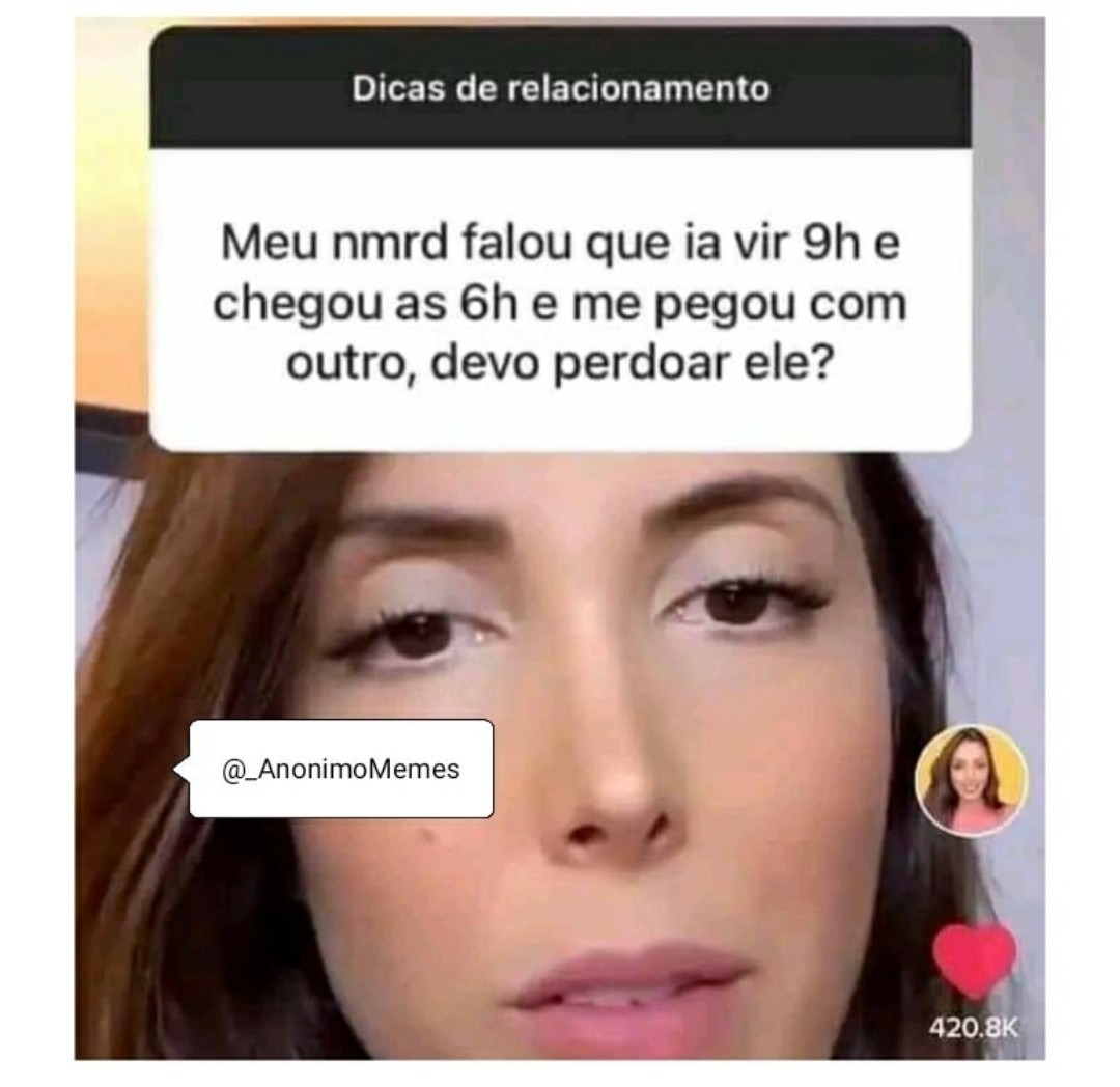 Vacilo do corno, tem que ser pontual - meme