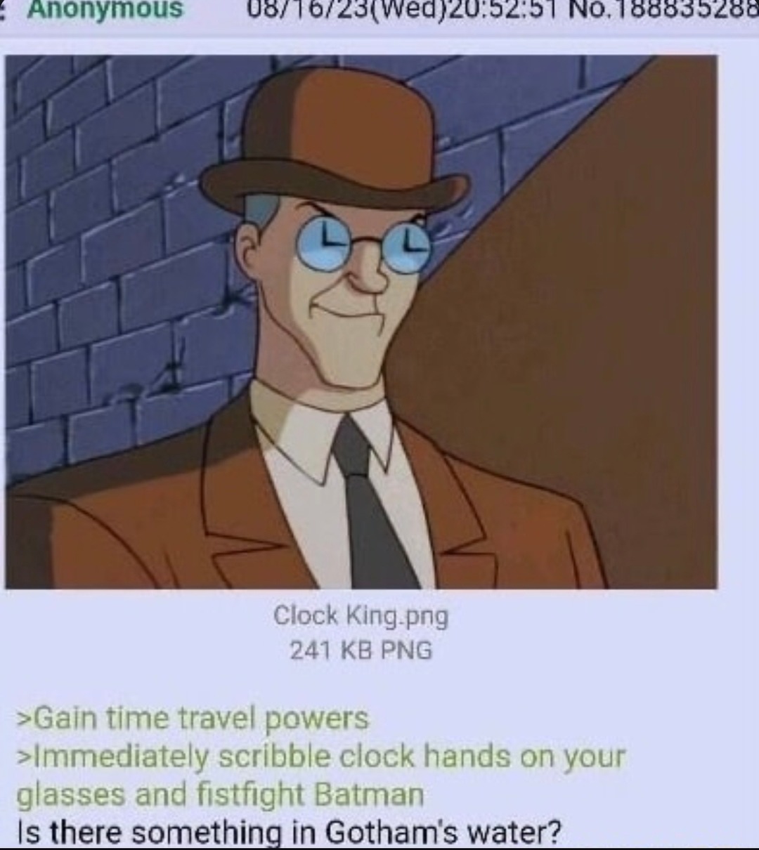 batman clock fight - meme