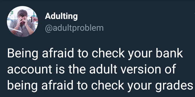 And being afraid of both is being a college student - meme
