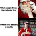 What people think Santa looks like