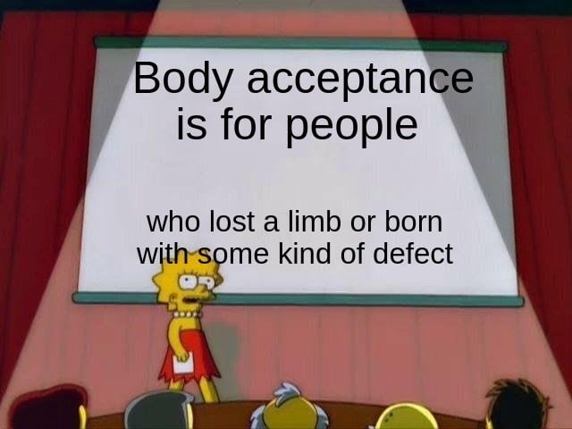 Body acceptance - meme