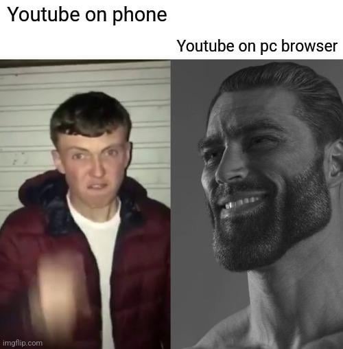 Youtube on PC browser - meme