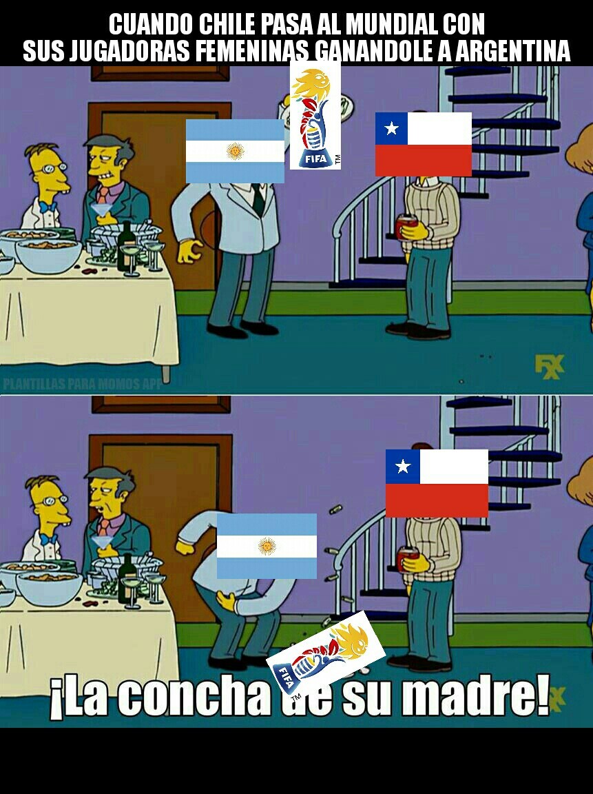 Chile vs Argentina xd - meme