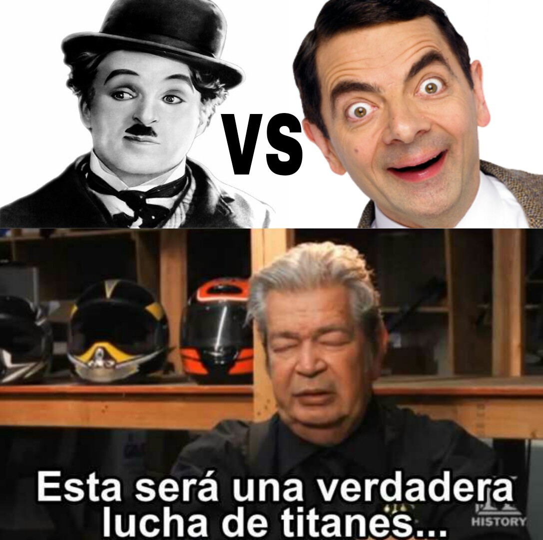 ¿Quién gana Chaplin o Mr Bean? :0 - meme