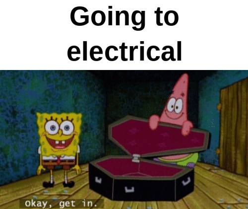 going to electric - meme
