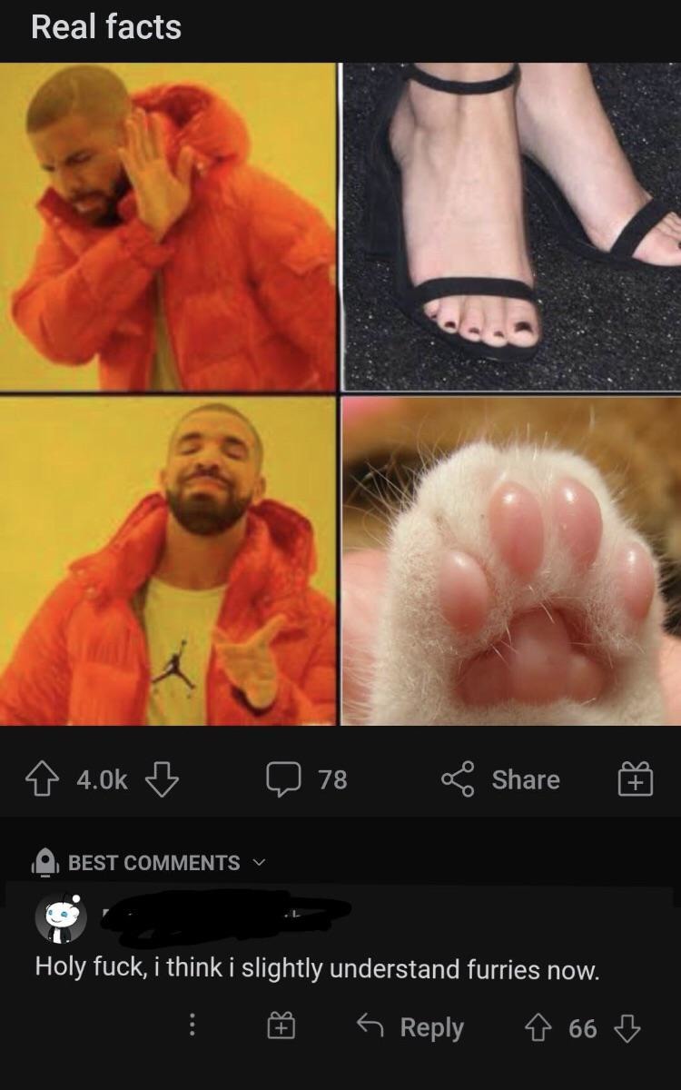 Beans are much better than feet - meme