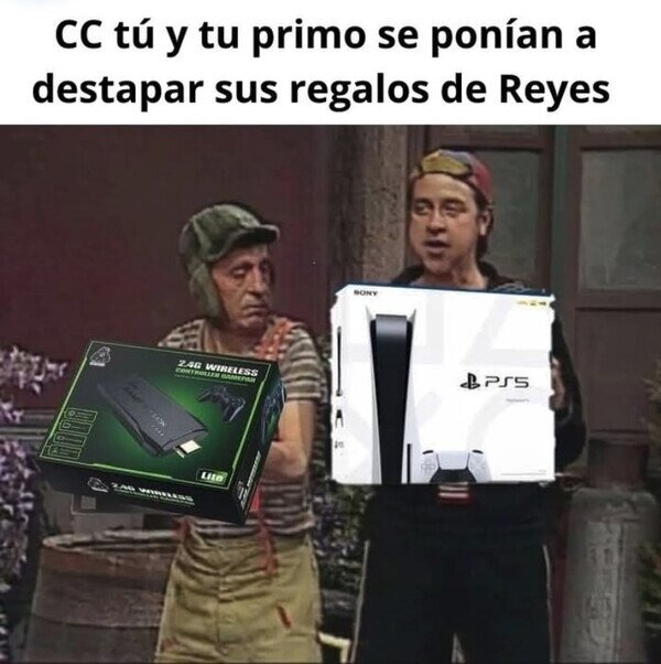 Primos ricos en navidades - meme