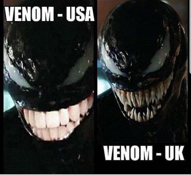 Venom USA vs Venom UK - meme