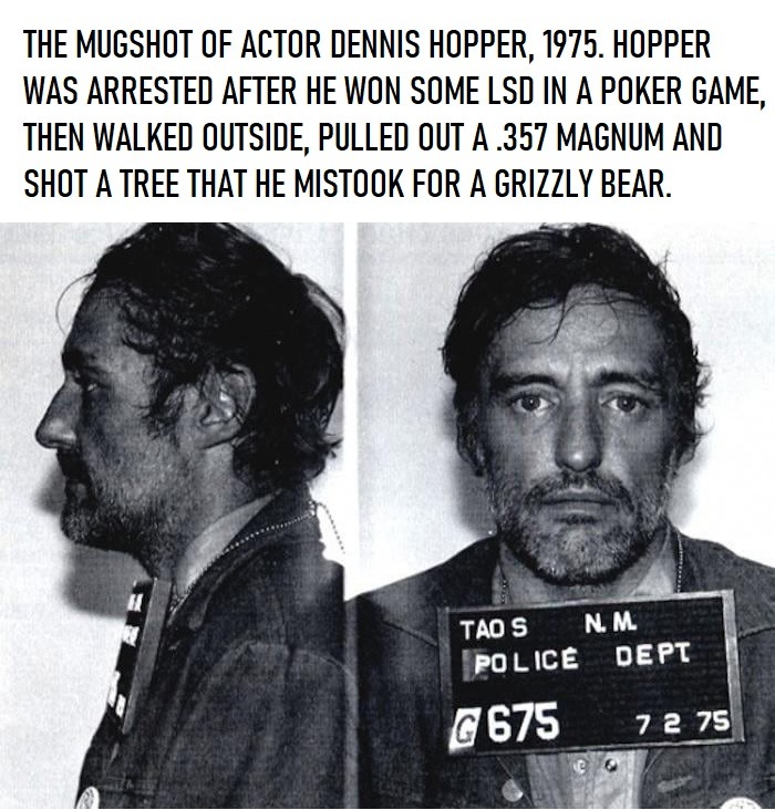 Dennis Hopper arrested at Taos NM (1975) - meme