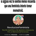 Memedroid en contra del feminismo