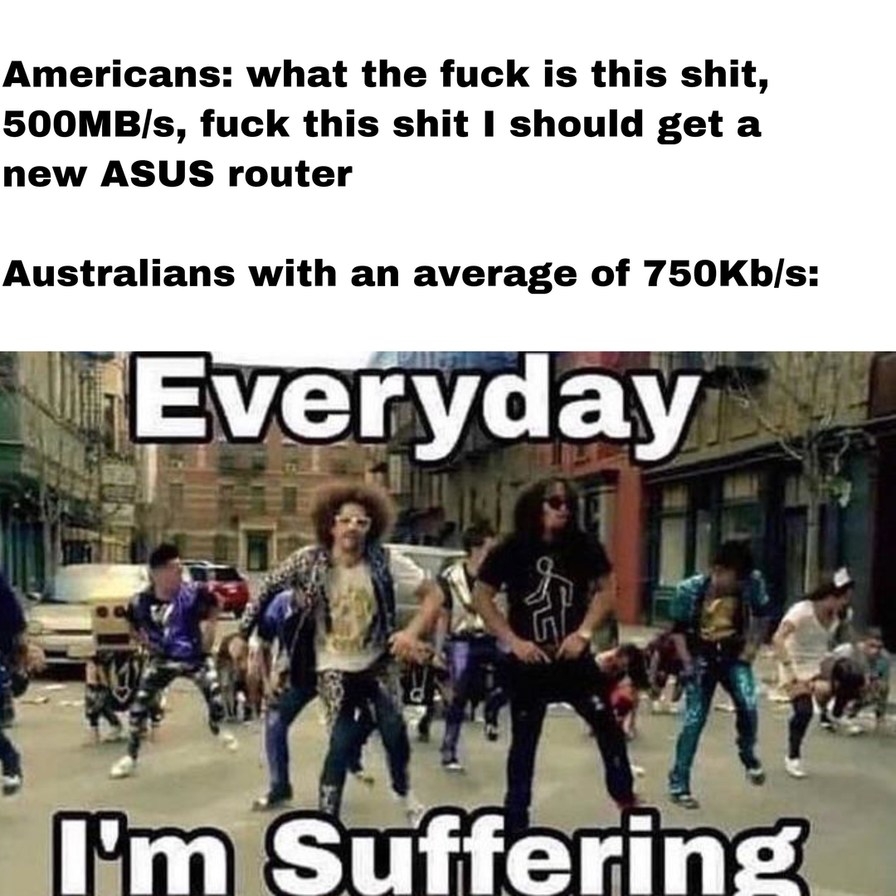 Australian internet speed - meme